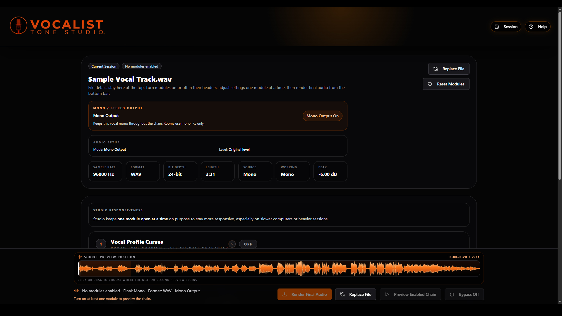 Vocalist Tone Studio screenshot 2