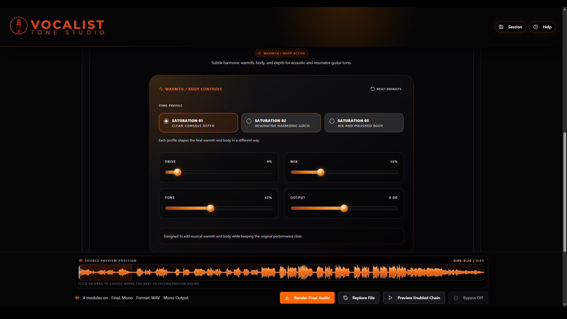 Vocalist Tone Studio screenshot 8